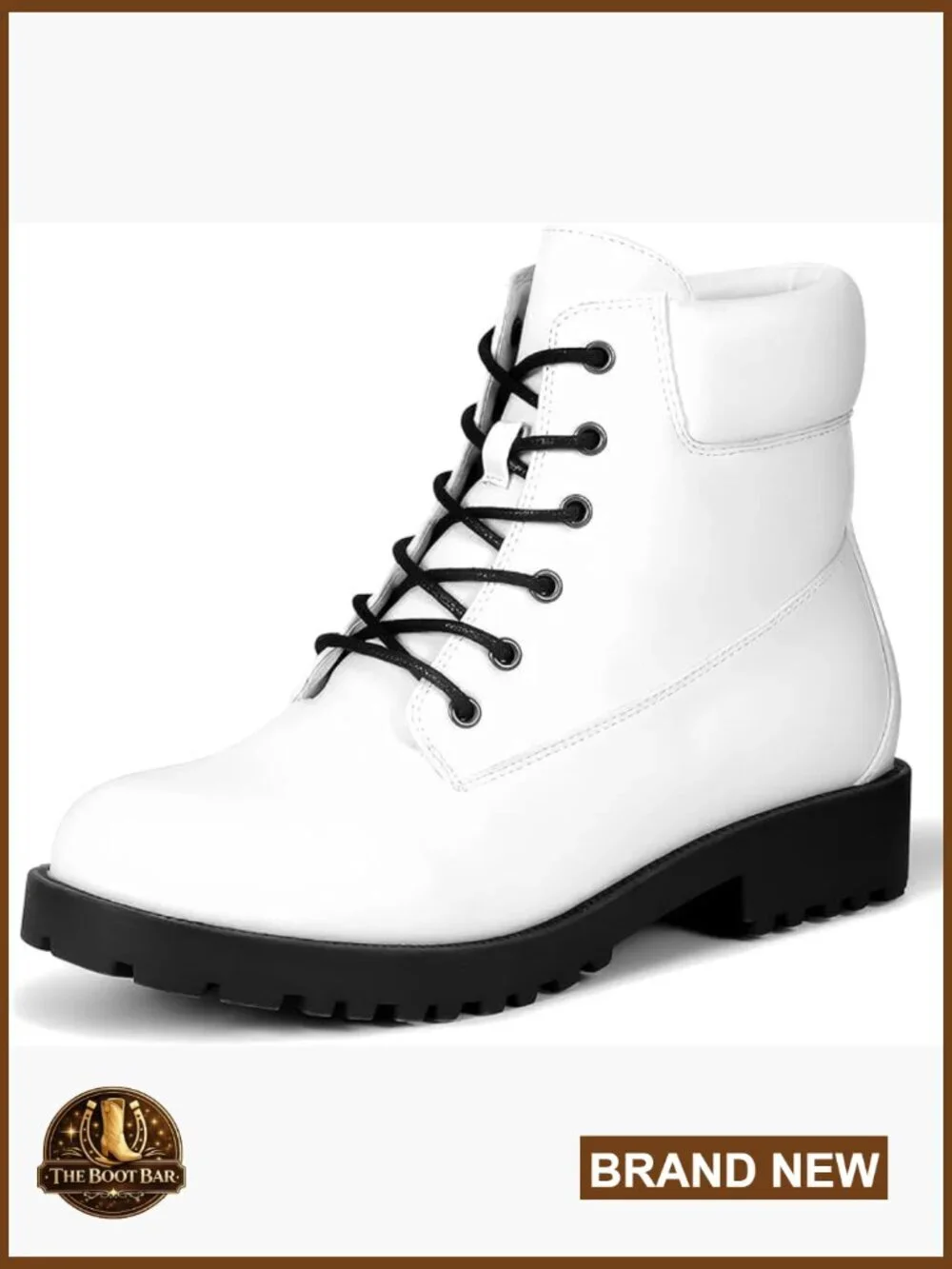 Women's Lace Up Chunky Heel Ankle Booties Waterproof Memory Foam